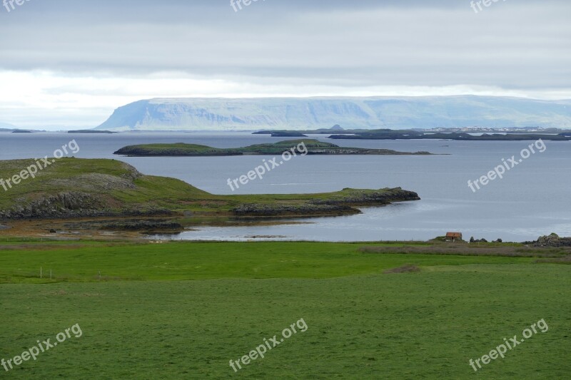 Iceland Landscape Nature Water Sea