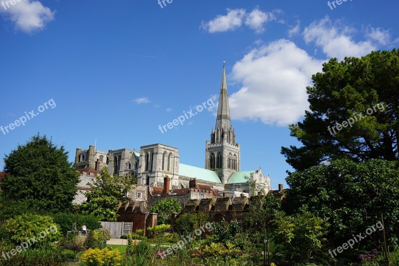 Chichester Cathedral Sussex England Spire