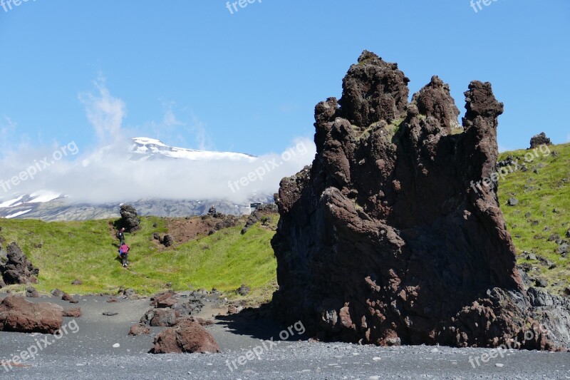 Iceland Landscape Nature Water Sea