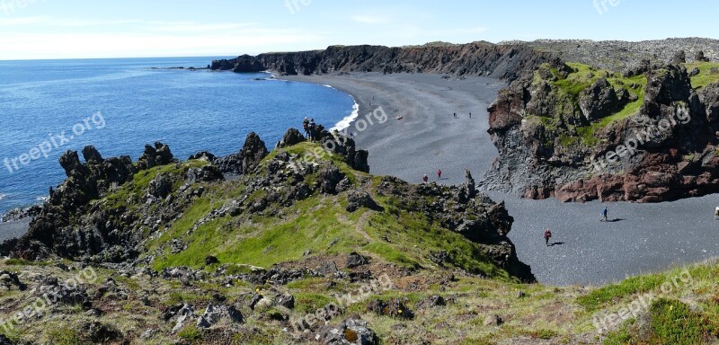 Iceland Landscape Nature Water Sea