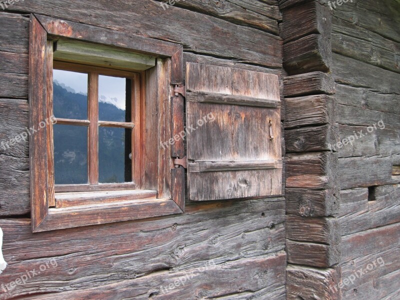 Window Wooden Windows Timber Façade Shutter Rustic