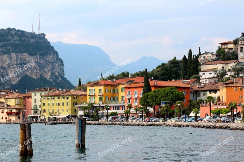 Garda Torbole Italy Promenade Bank