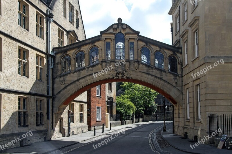 Bridge Of Sighs Oxford England Building Historically