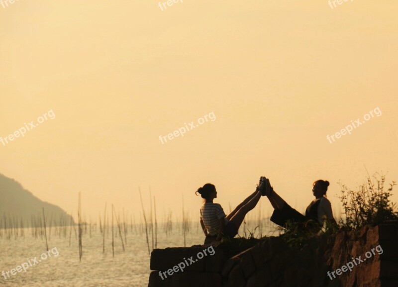 Tourism Natural Landscape Silhouette Character Free Photos