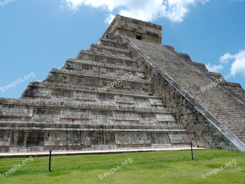 Mexico Pyramid Maya Chichen Itza Free Photos