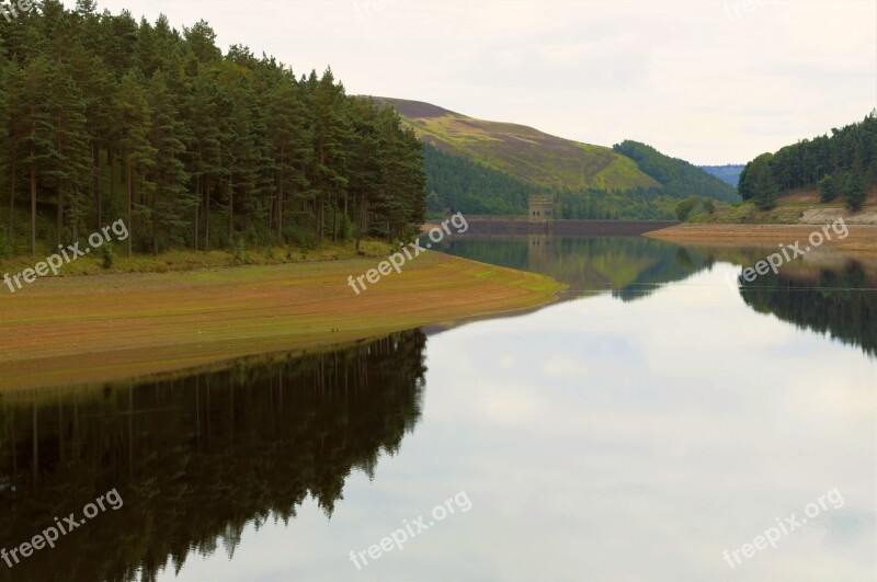 Peak District Reservoir Howden Reservoir Dam Howden Dam