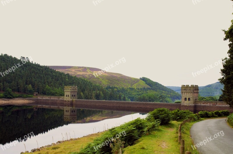 Peak District Reservoir Howden Reservoir Dam Howden Dam