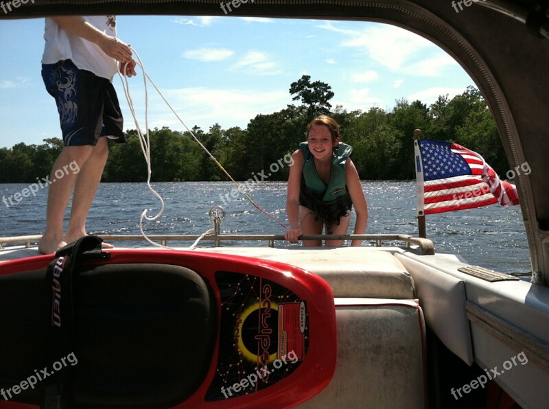 Water Ski Boat Fun Family Outdoors