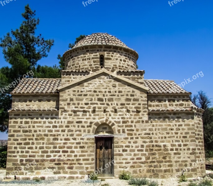 Cyprus Potamia Church Architecture Monument