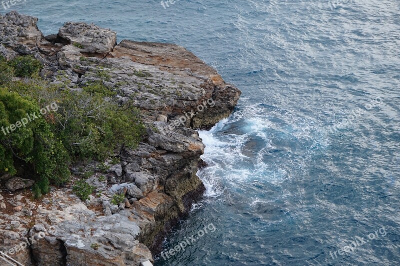 Rock Surf Sea Coast Ocean