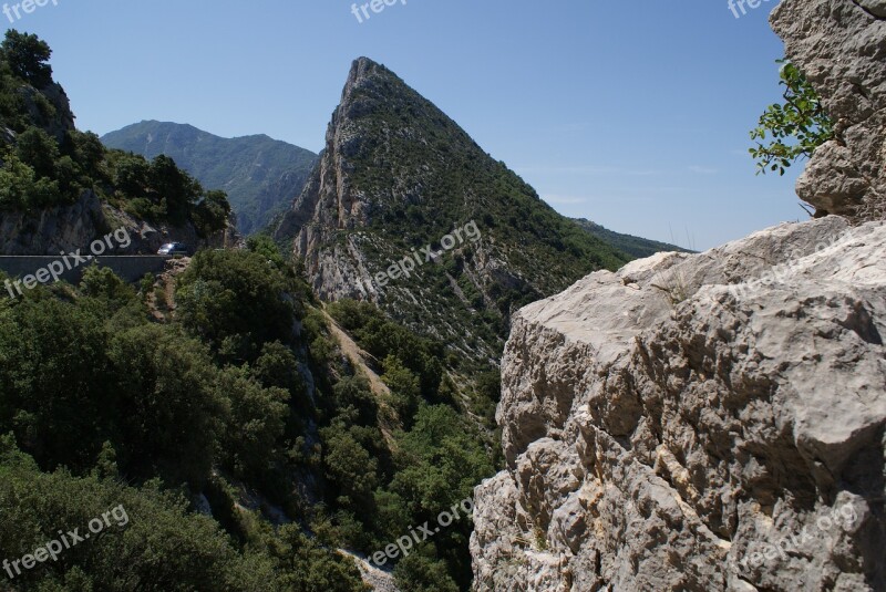 Gorges Verdon Landscape France Gorges Du Verdon