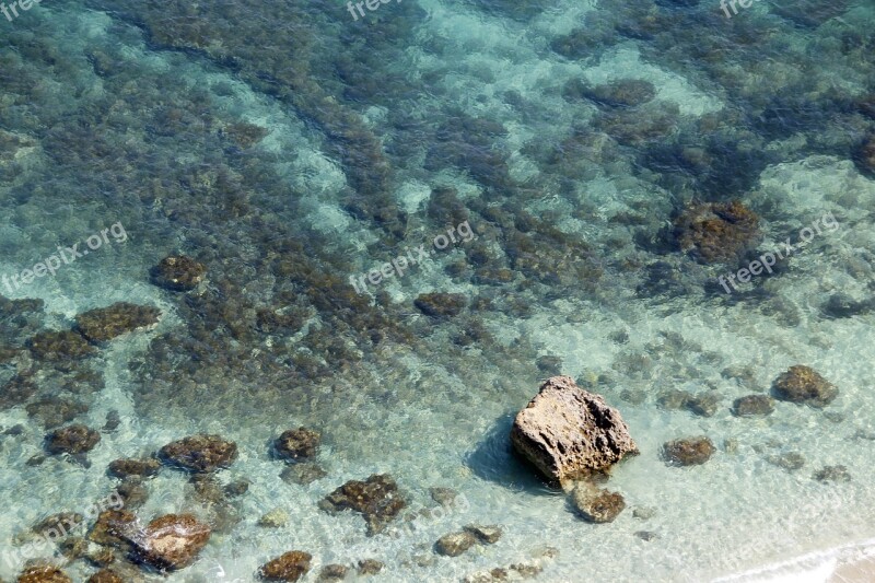 Calabria Sea Water Reef Surface