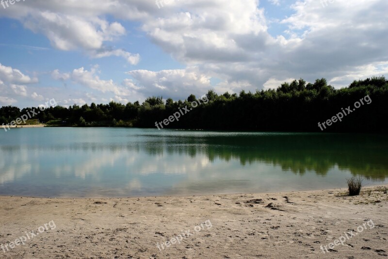 Lake Badesee Stretch Idyllic Water