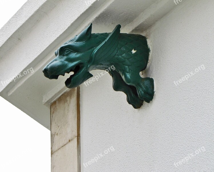 Chimera Sculpture Dragon Head Bronze