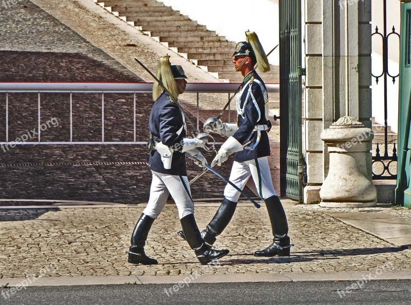 Lisbon Portugal Guard Security Traditions