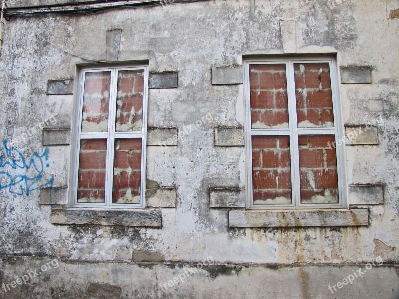 Window House The Façade Of The Architecture Old House