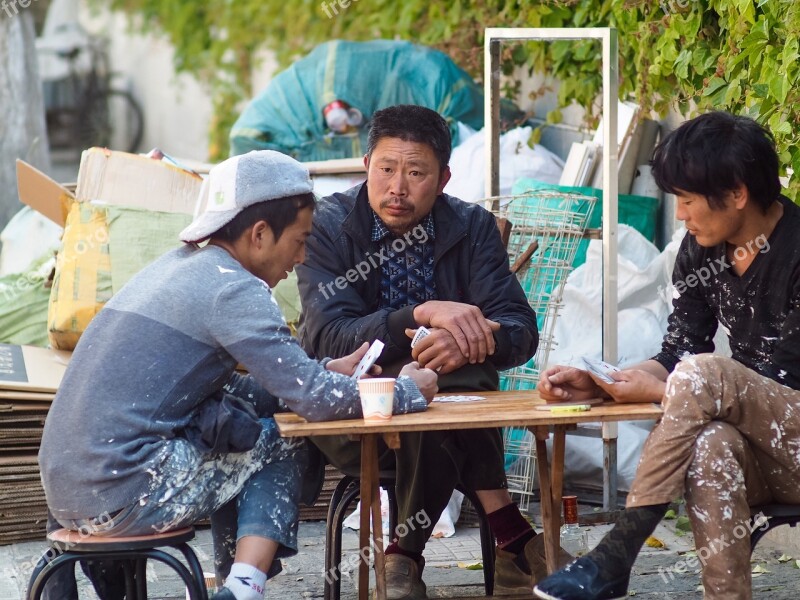 Workers Lijiang Men Job Construction Workers