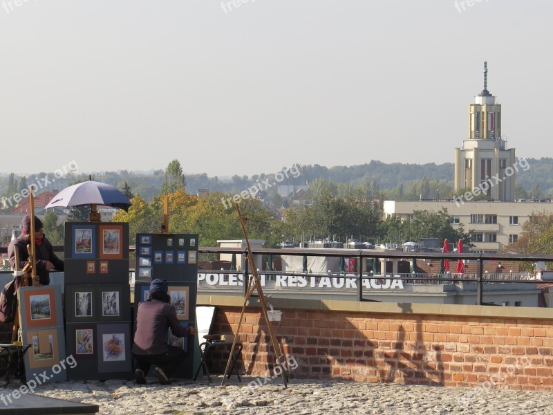 Artist Tower Cathedral Krakovia Poland