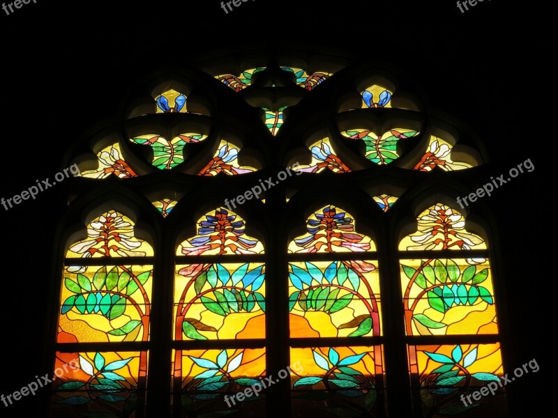 Stained Glass Window Light Color Church Cathedral