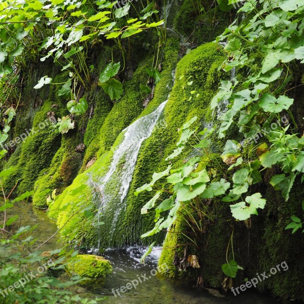 Plitvice Nature Waterfall Water Landscape