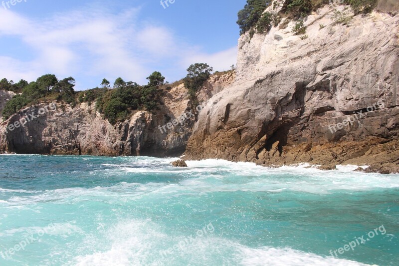 Sea New Zealand Whitianga Coast Nature