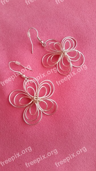 Earring Flower Jewellery Pink Free Photos