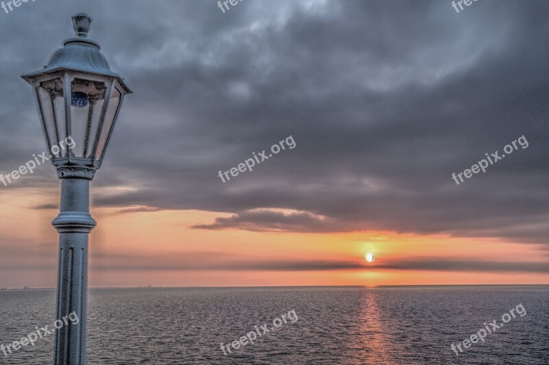 Venice Italy Sunrise Clouds Stormy