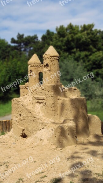 Sand Castle Sand Sculpture Artwork Sandworld