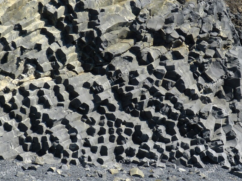 Iceland Vik South Coast Mountain Rock