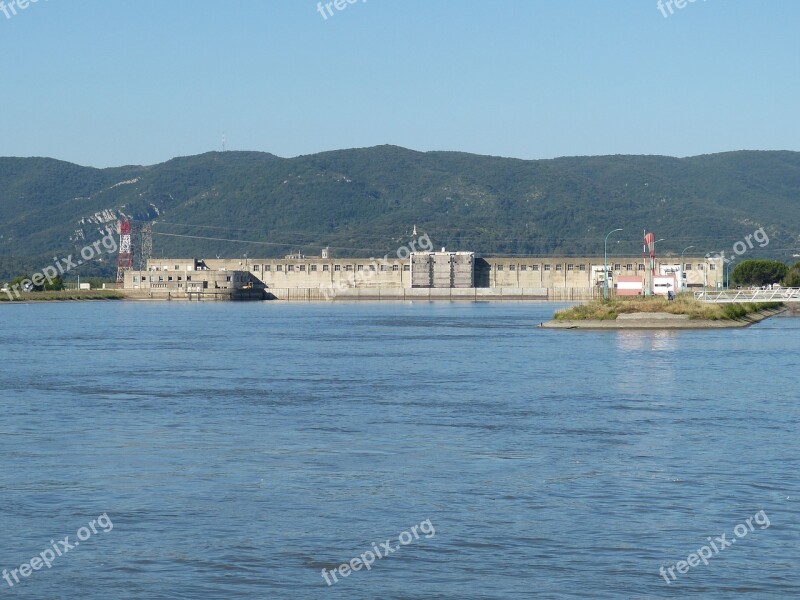 Rhône Power Plant River Energy Electricity