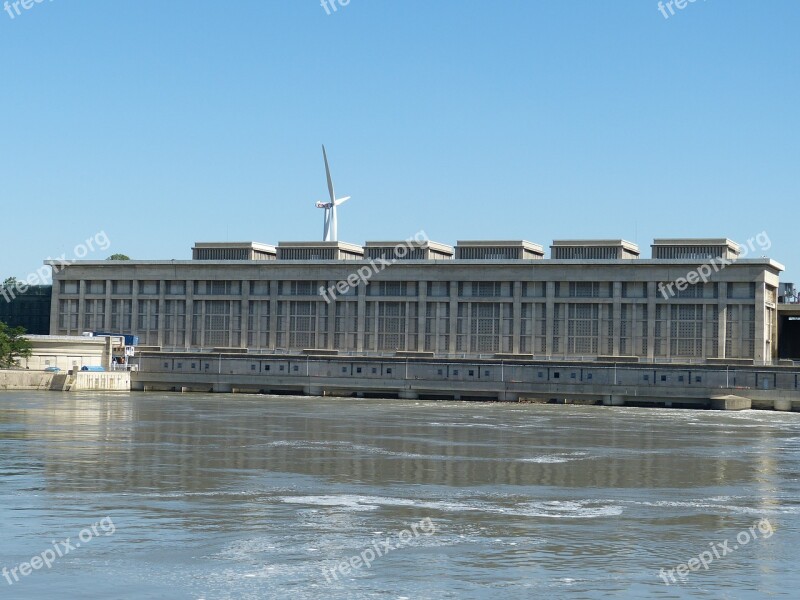 Rhône Power Plant River Energy Electricity