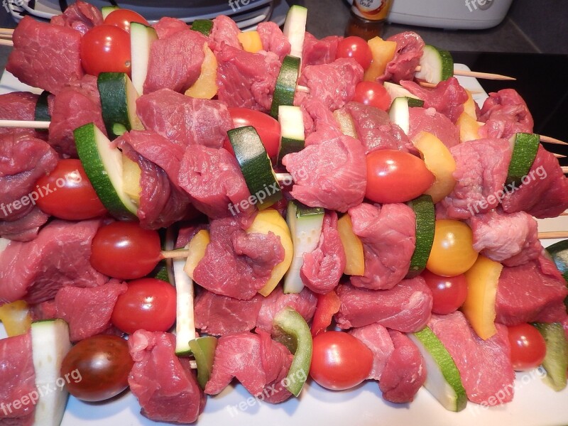 Skewers Meat Grill Food Free Photos