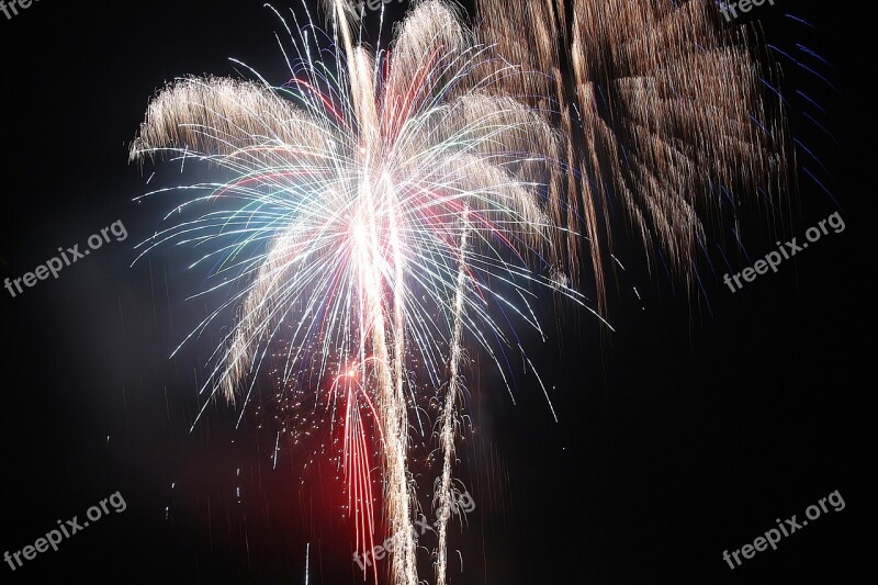 Fireworks Pyrotechnics Fireworks Art Event Shower Of Sparks