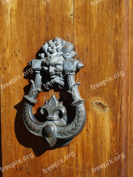 Door Latch Entrance Handle Wood