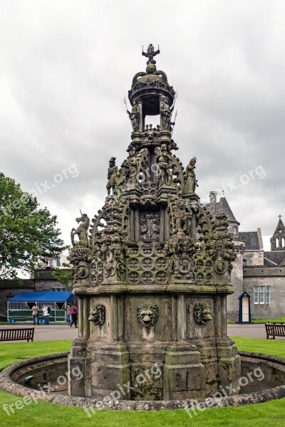 Holyroodhouse Holyrood Palace Fountain Palace Residence