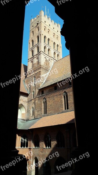 History Malbork Castle Tower Poland Free Photos