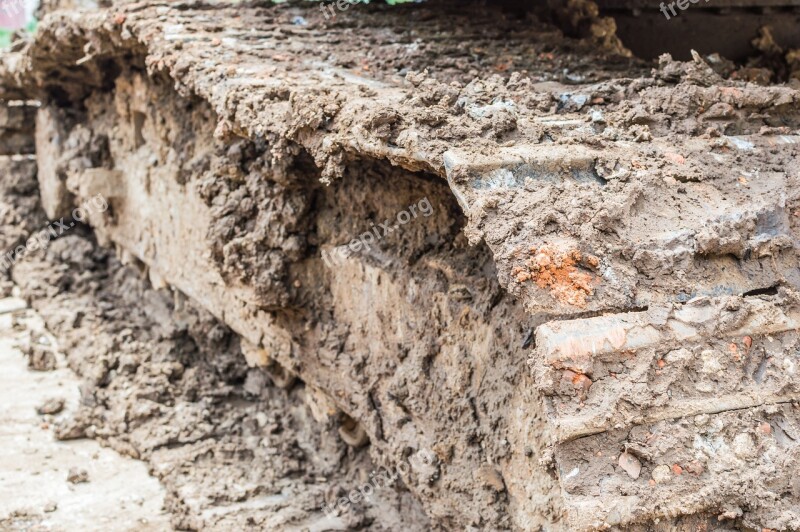 Mud Stuck Construction Equipment Wheel