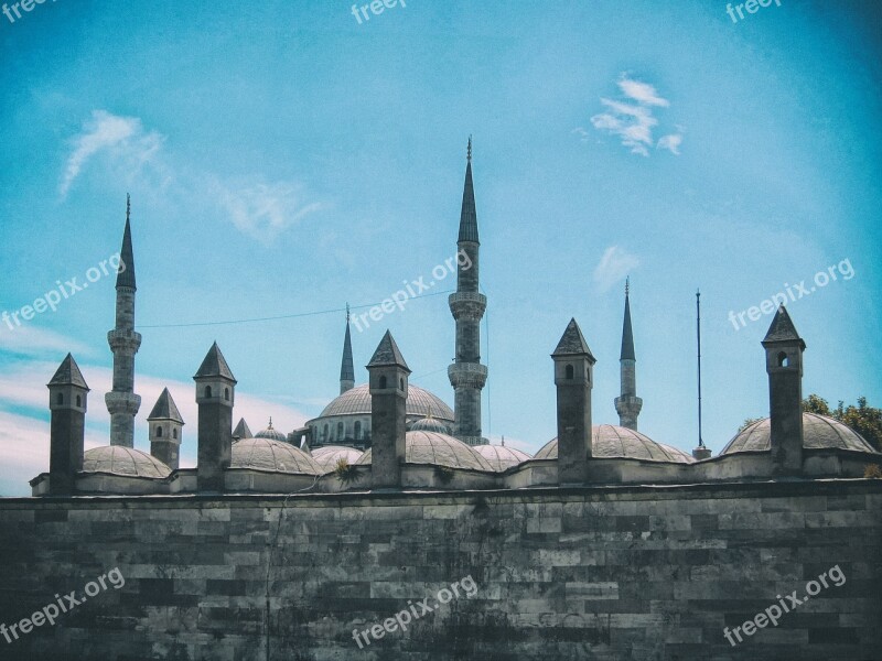 Istanbul Turkey Blue Mosque Islam Architecture