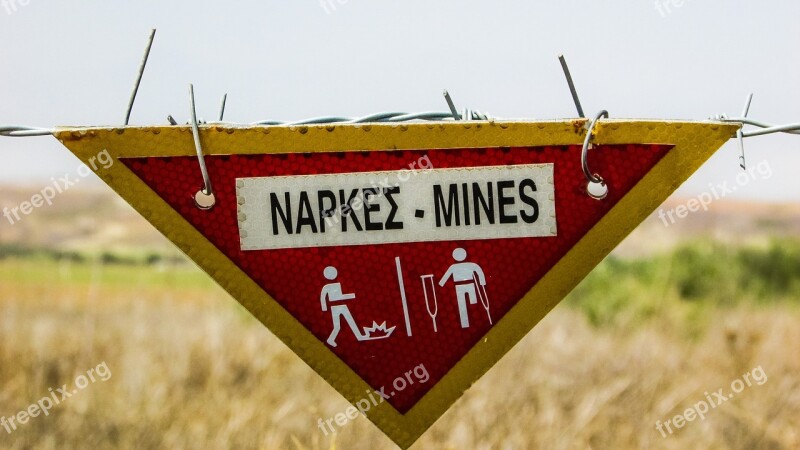 Minefield Mines Danger Explosive Warning