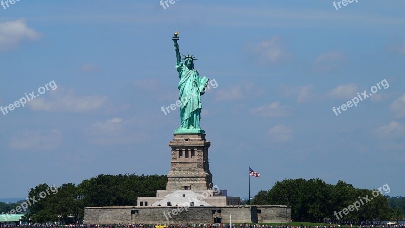 New York Skyline New York City Miss Liberty United Amsterdam