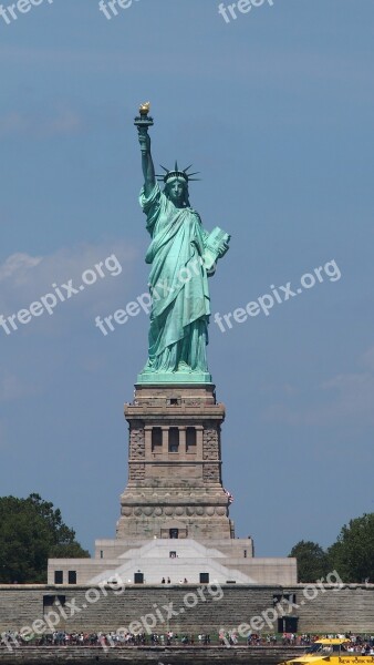 New York Skyline New York City Miss Liberty United Amsterdam