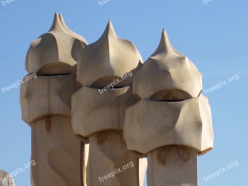 La Pedrera Barcelona Sunny Free Photos