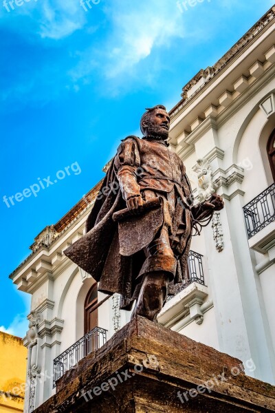 City Urban City Statue Mexico Sky