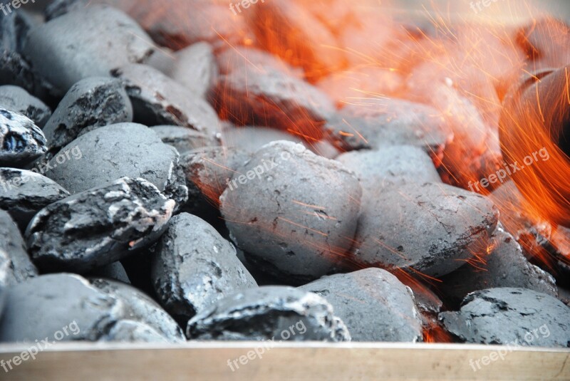 Carbon Fire Embers Barbecue Charcoal