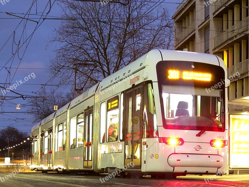 Bochum Gelsenkirchen Bogestra Tram Night