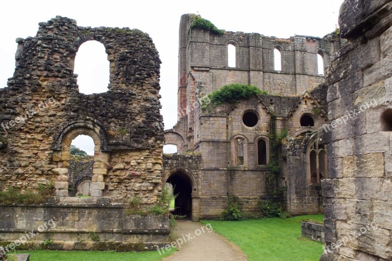 Fountains Abbey Cistercian Monastery Ruin National Treust Yorkshire