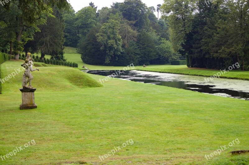 Fountains Abbey Water Gardens National Treust Yorkshire England