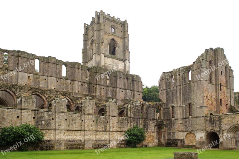 Fountains Abbey Cistercian Monastery Ruin National Treust Yorkshire