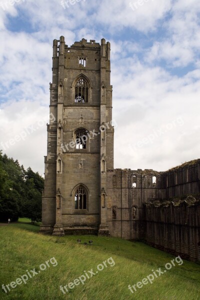 Fountains Abbey Cistercian Monastery Ruin National Treust Yorkshire