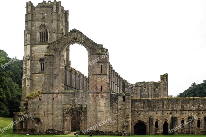 Fountains Abbey Cistercian Monastery Ruin National Treust Yorkshire